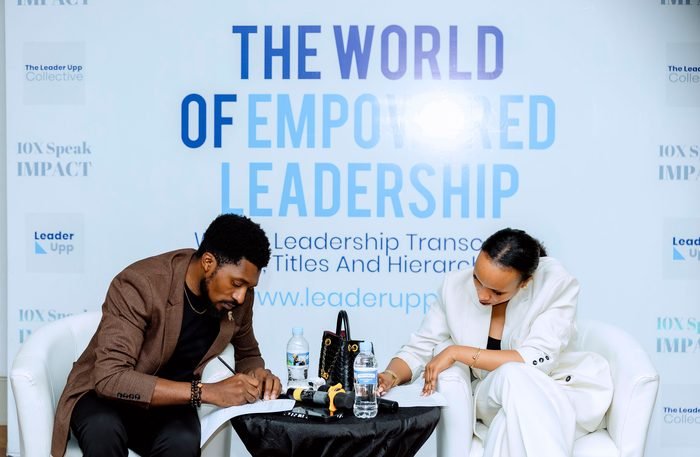 A conversation on stage at a past Human Edge event