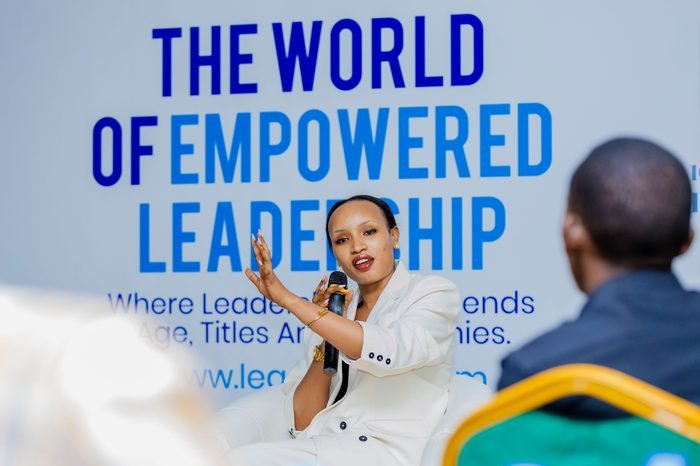 A speaker presenting at a past Human Edge event